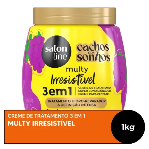 Creme de Tratamento Salon Line Multy Cachos dos Sonhos Irresistível 1kg