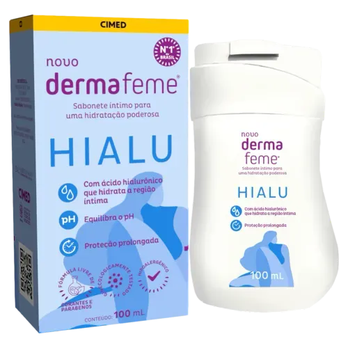 Sabonete Líquido Íntimo Dermafeme Hialu Com 100ml
