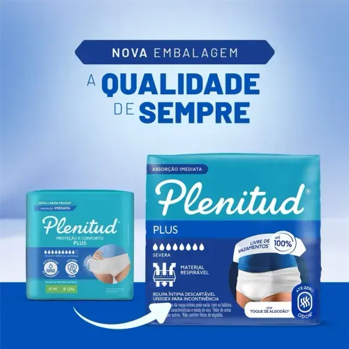 Roupa Íntima Plenitud Protect Plus G/ XG com 32 Unidades
