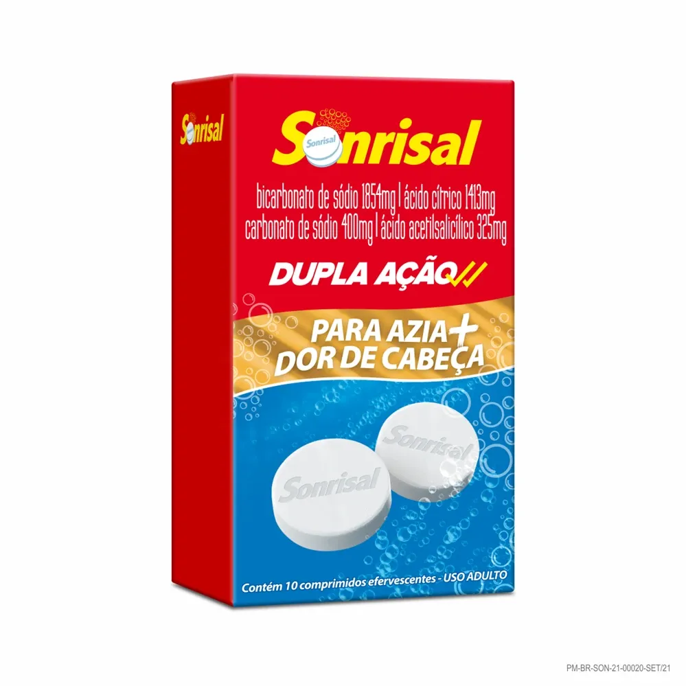 Encontraproduto.com.br - Sonrisal com 10 Comprimidos Efervescentes