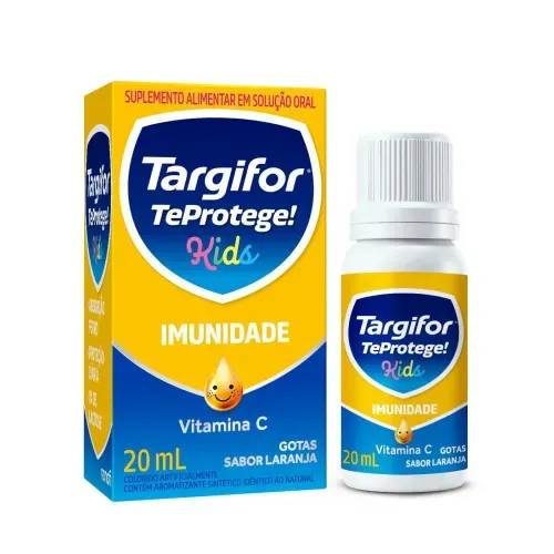 Vitamina C Targifor Te Protege! Kids Imunidade Gotas Sabor Laranja 20ml