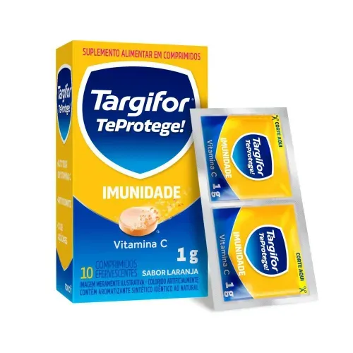 Vitamina C Targifor Te Protege! 1g com 10 Comprimidos Efervescentes Sanofi