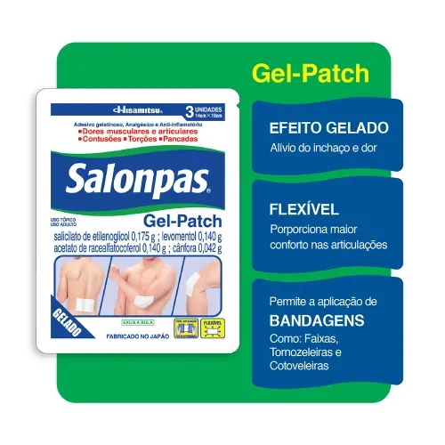 Salonpas Gel-Patch com 3 Unidades
