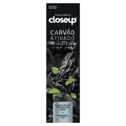 Creme Dental Closeup Carvão Ativado Menta 60g
