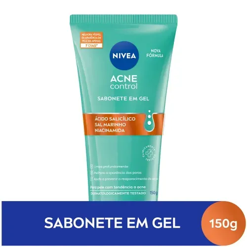 Sabonete Facial em Gel Nivea Acne Control 150g