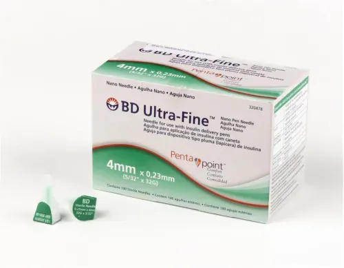 Agulha Descartável BD Ultra-Fine 4mm Penta Point com 100 Unidades