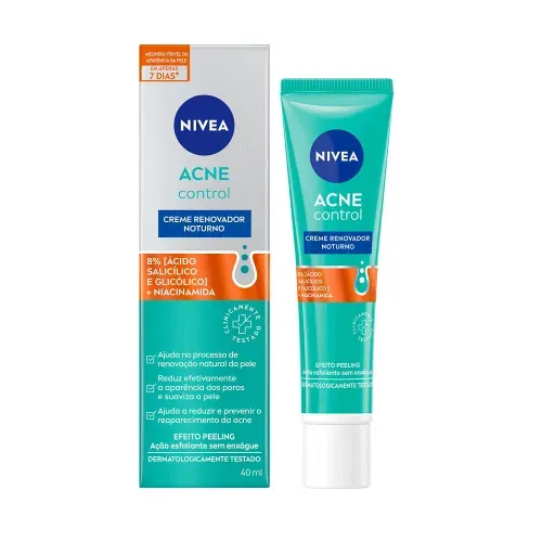 NIVEA Creme Renovador Noturno Acne Control 40ml