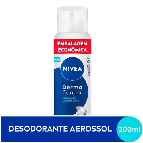 NIVEA Desodorante Aerossol Derma Control Defende 200ml