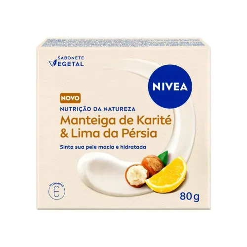 Sabonete Vegetal NIVEA Nutrição Da Natureza Manteiga De Karité & Lima Da Pérsia 80g