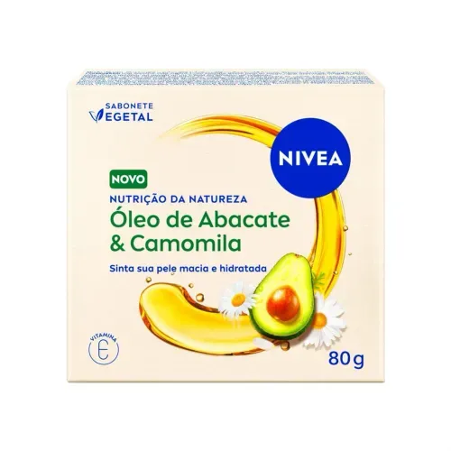 Sabonete Vegetal NIVEA Nutrição Da Natureza Óleo de Abacate & Camomila 80g