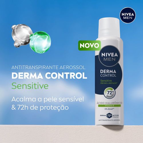 NIVEA MEN Desodorante Aerossol Derma Control Sensitive 150ml