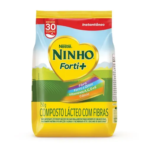 Composto Lácteo com Fibras Ninho Forti+ Sachê 750g