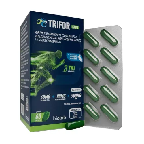 Suplemento Alimentar Trifor com 60 Cápsulas