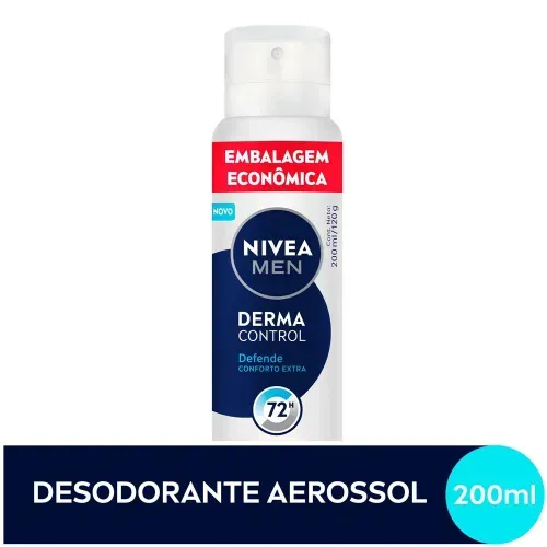 NIVEA MEN Desodorante Aerossol Derma Control Defende 200ml