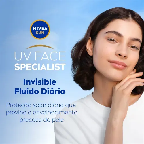 NIVEA SUN Protetor Solar Facial Fluido UV Face Specialist Invisible FPS 70 40ml