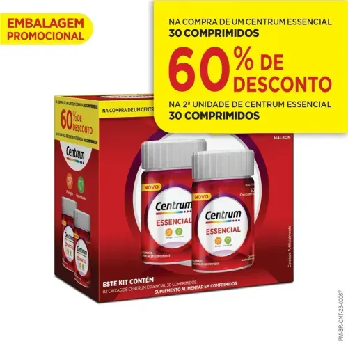 Suplemento Alimentar Kit Centrum Essencial com 60 Comprimidos