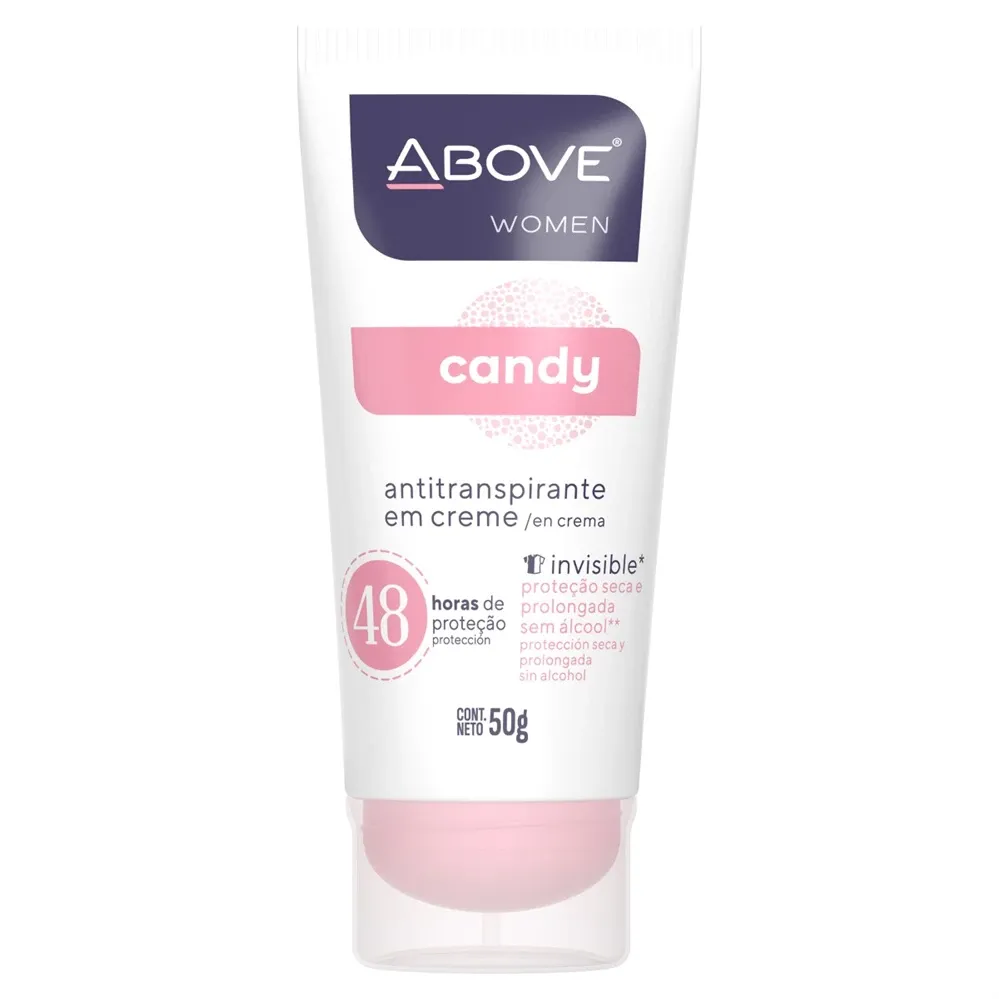 Antitranspirante Creme Above Women Invisible Candy 50g