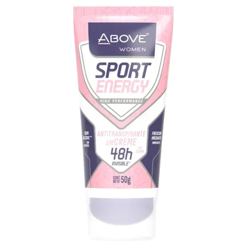 Antitranspirante Creme Above Women Invisible Sport Energy 50g