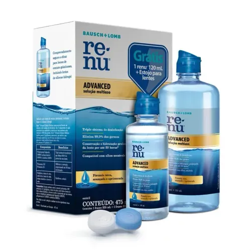 Kit Renu Sens Com 355ml + 120ml Com Estojo de Lentes