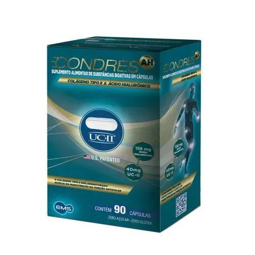 Suplemento Alimentar Condres AH UC-II Com 90  Cápsulas