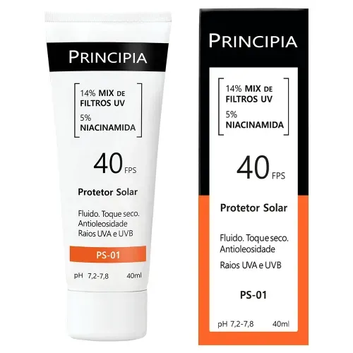 Protetor Solar FPS 40 Principia PS-01 com 40ml