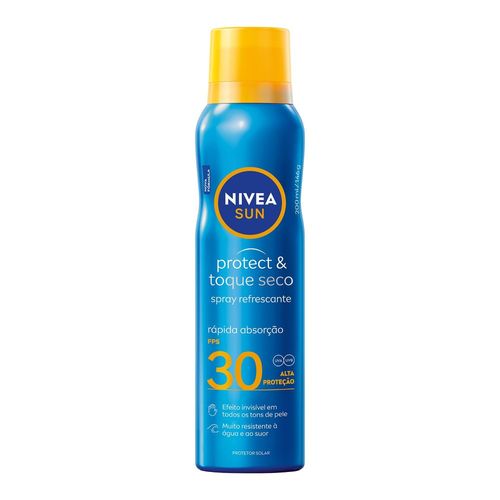 Nivea Sun Protetor Solar Spray Protect & Toque Seco FPS 30 200ml
