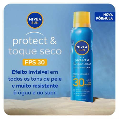 Nivea Sun Protetor Solar Spray Protect & Toque Seco FPS 30 200ml