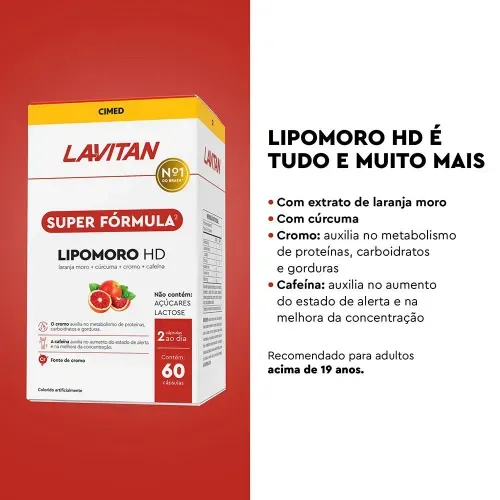 Lavitan Super Formula Lipomoro com 60 Capsulas