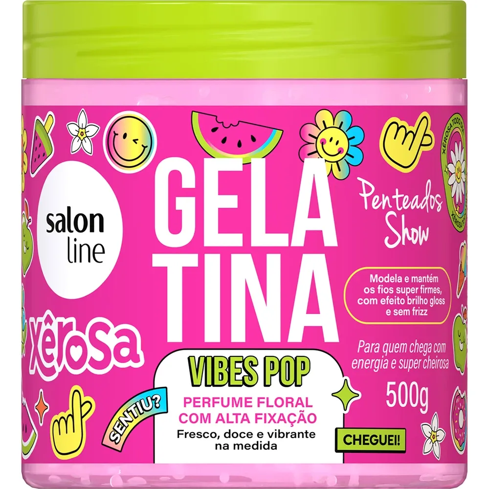 Gelatina Capilar Salon Line Xêrosa Vibes Pop 500g