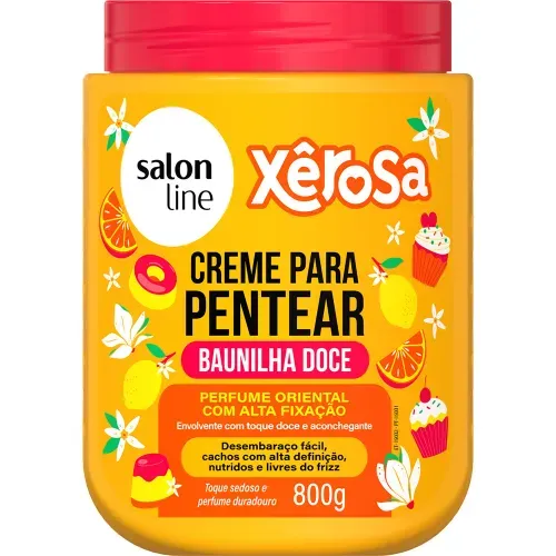 Creme para pentear Salon Line Xêrosa Baunilha Doce 800g