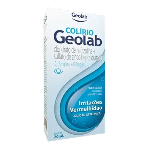 Colírio Geolab 0,15+0,3mg/ml 20ml