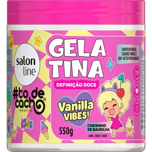 Gelatina Modeladora Salon Line #Todecacho Vanilla Vibes! 550g
