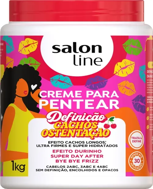 Creme para Pentear Salon Line Cachos Ostentação 1kg