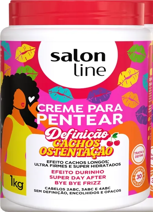 Creme para Pentear Salon Line Cachos Ostentação 1kg