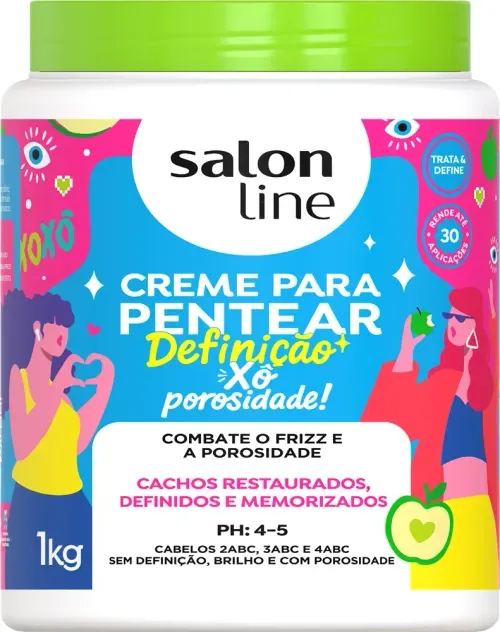 Creme para Pentear Salon Line Definição Xô Porosidade 1kg