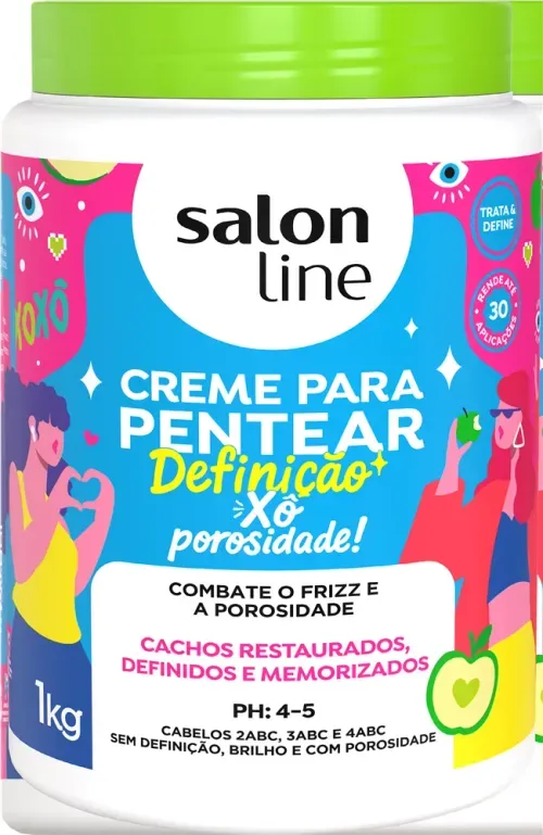 Creme para Pentear Salon Line Definição Xô Porosidade 1kg