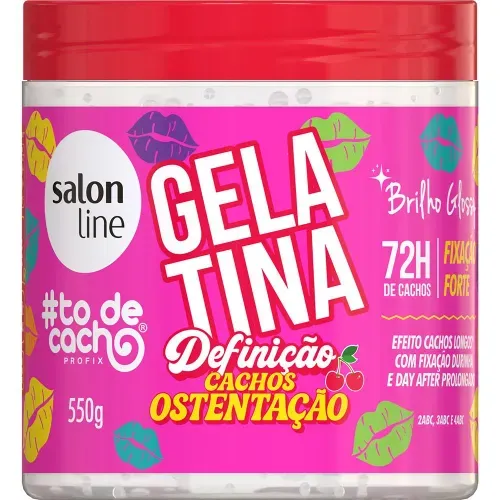 Gelatina Modeladora Salon Line #Todecacho Cachos Ostentação 550g