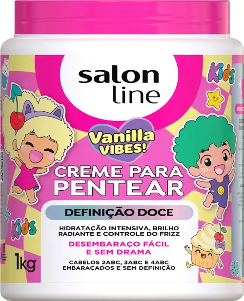 Creme para Pentear Salon Line Definição Doce Vanilla Vibes! 1kg