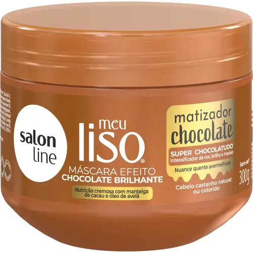 Máscara Salon Line Meu Liso Chocolate Brilhante 300g