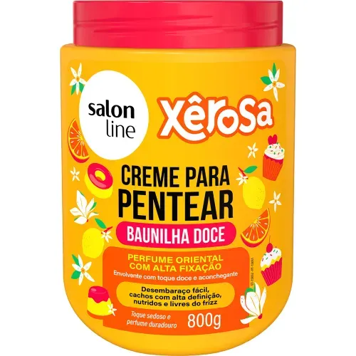 Creme para Pentear Salon Line Xêrosa Baunilha Doce 800g