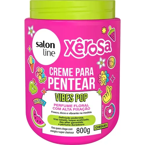 Creme para Pentear Salon Line Xêrosa Vibes Pop 800g