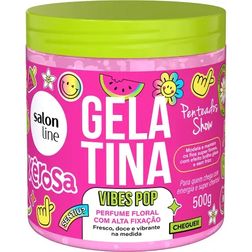 Gelatina Capilar Salon Line Xêrosa Vibes Pop 500g
