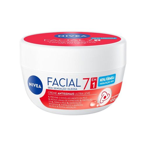 NIVEA Creme Facial Antissinais Ultraleve 7 em 1 100g