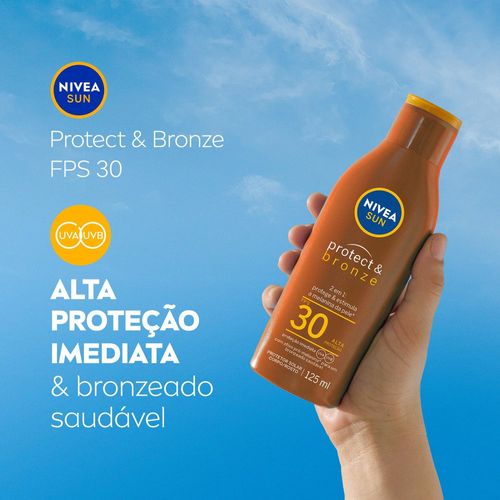 Protetor Solar Nivea Sun Protect e Bronze FPS30 125ml