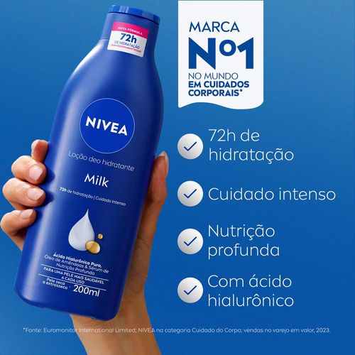 Nivea Loção Hidratante Milk Pele Seca a Extrasseca 200ml