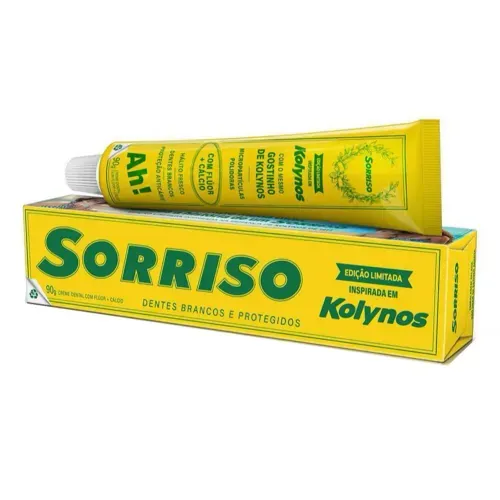 Creme Dental Sorriso Edição Limitada Inspirada em Kolynos 90g