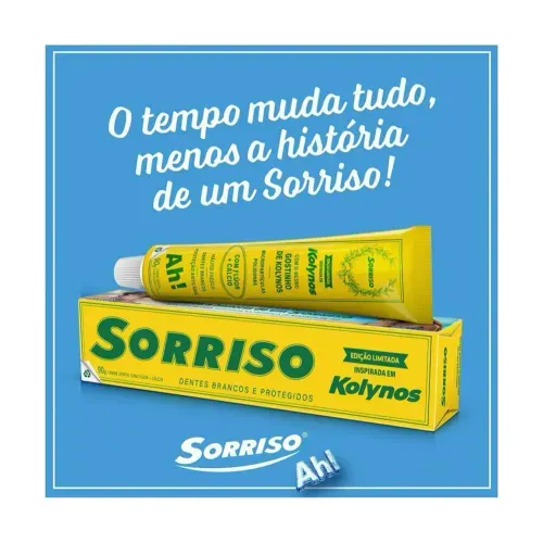 Creme Dental Sorriso Edição Limitada Inspirada em Kolynos 90g