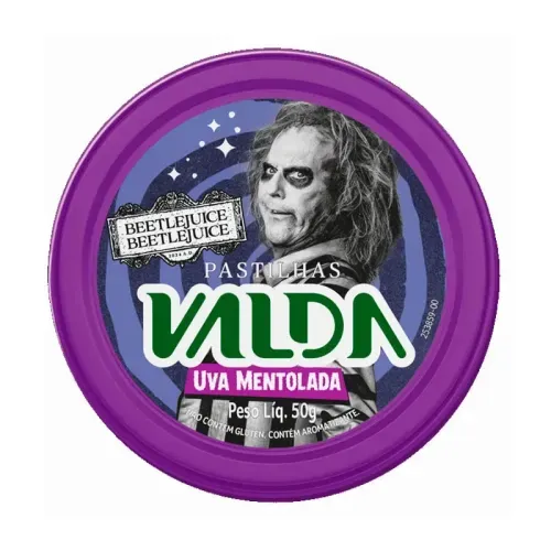 Valda C Lata Sabor Uva Com 50g