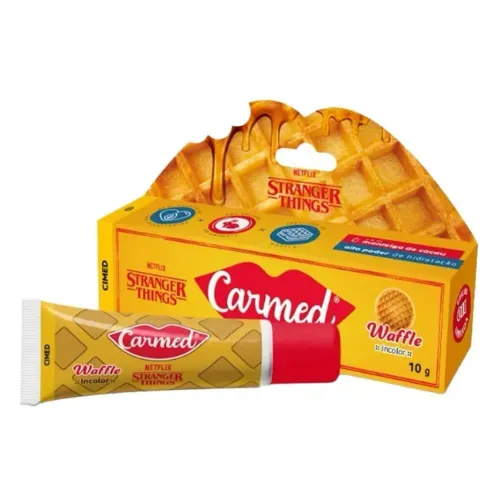 Hidratante Labial Carmed Stranger Things Waffle Incolor 10g