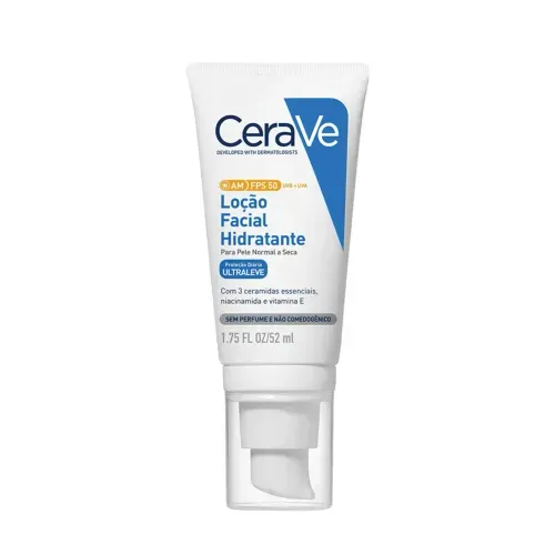 Loção Facial Hidratante Cerave AM FPS 50 52ml